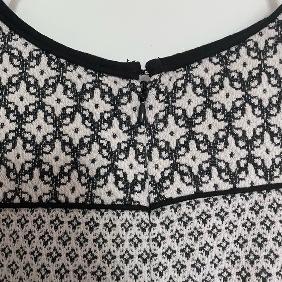 LOFT A-Line Black & White Sweater Dress - Picture 3 of 4